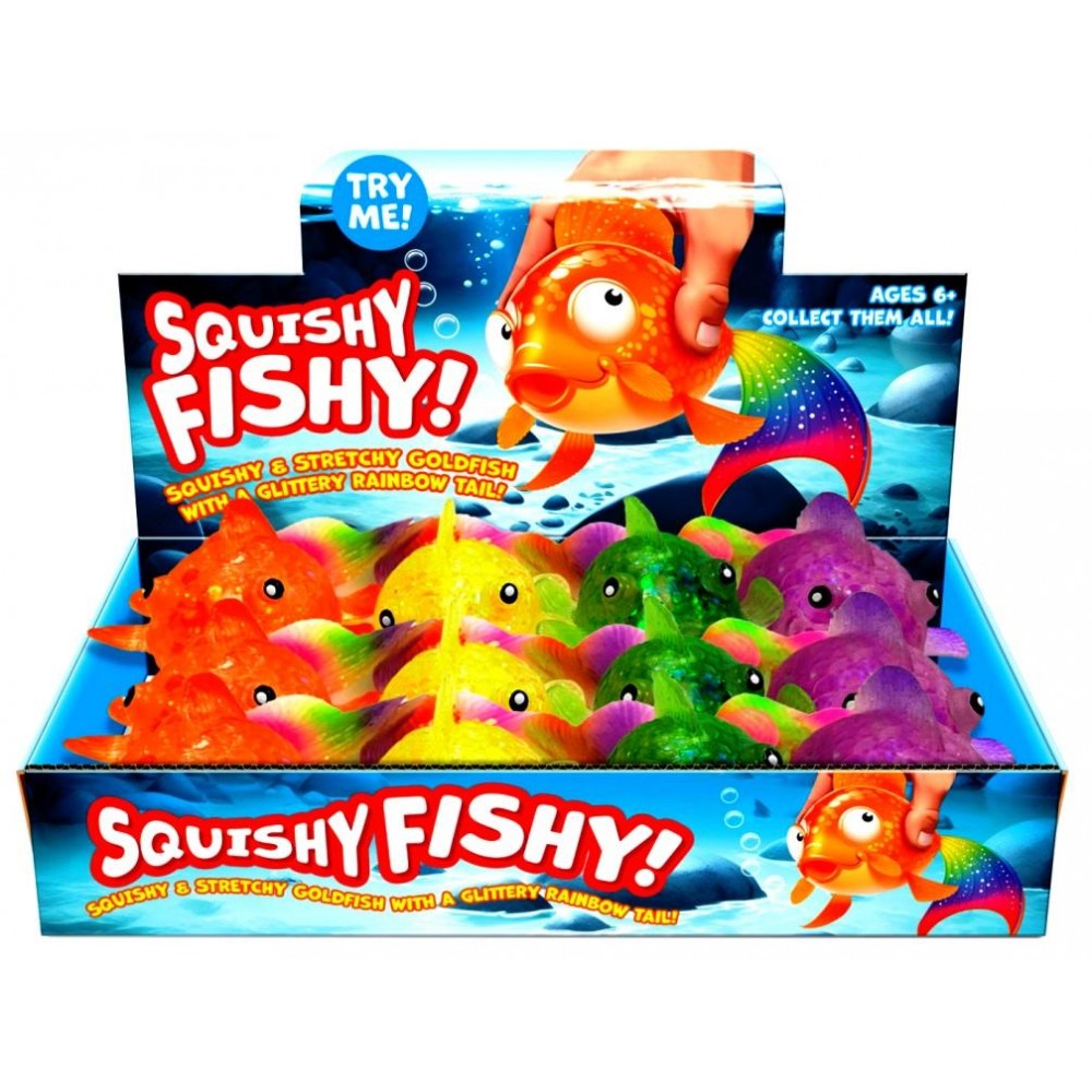Snaps Squishy Fishy – Stretchy Glitter Goldfish Sensory Fidget Toy