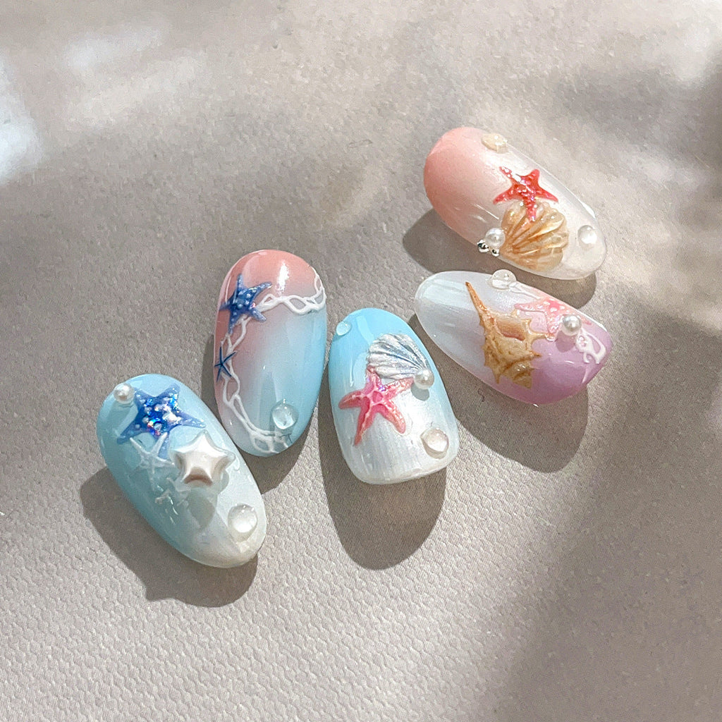 LuLuFun Studio Star Fish Nail Deco Stickers – DIY Manicure Art Decals