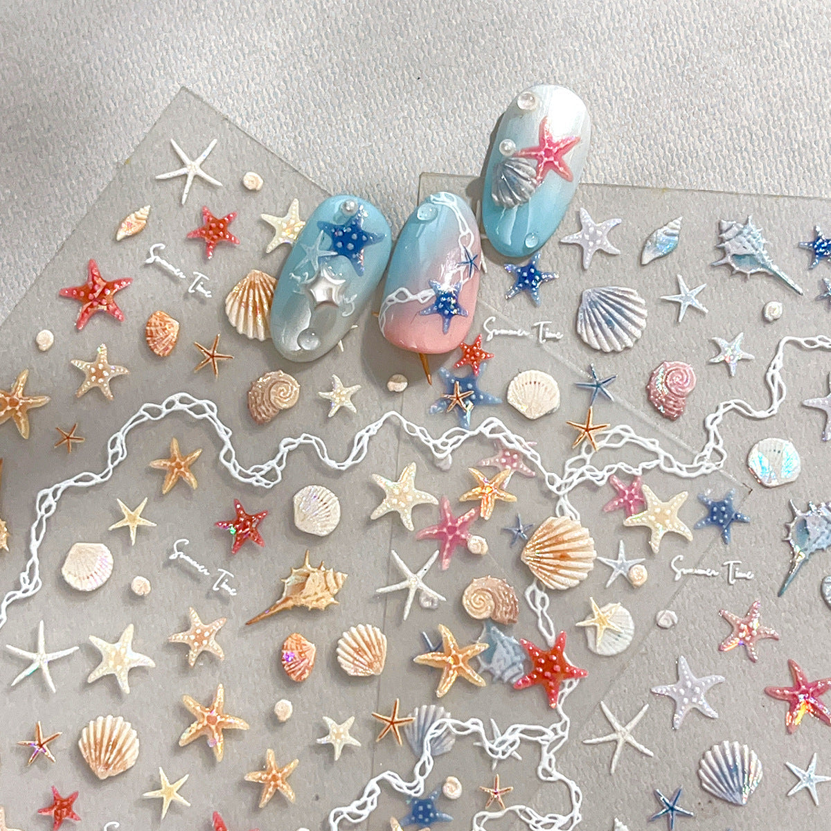 LuLuFun Studio Star Fish Nail Deco Stickers – DIY Manicure Art Decals