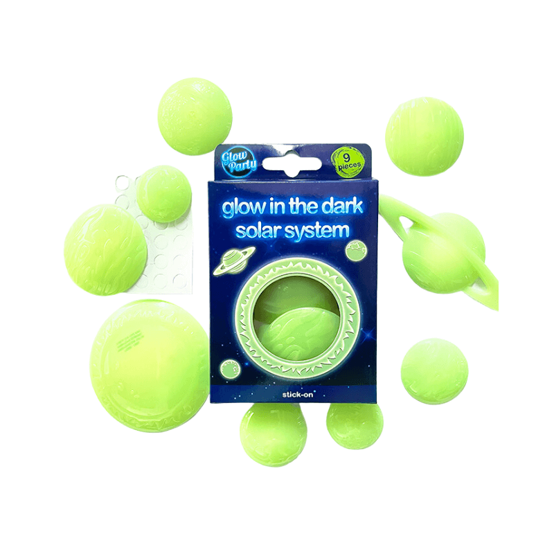 PoundFun Glow In The Dark Solar System – Kids Space Wall Stickers