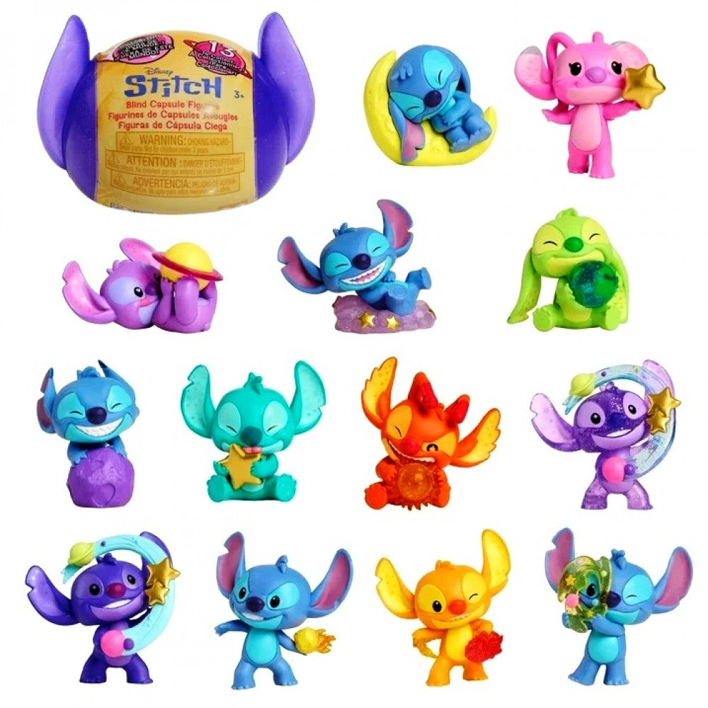 Disney Lilo & Stitch Mini Figures – Snaps Blind Box Head Capsule