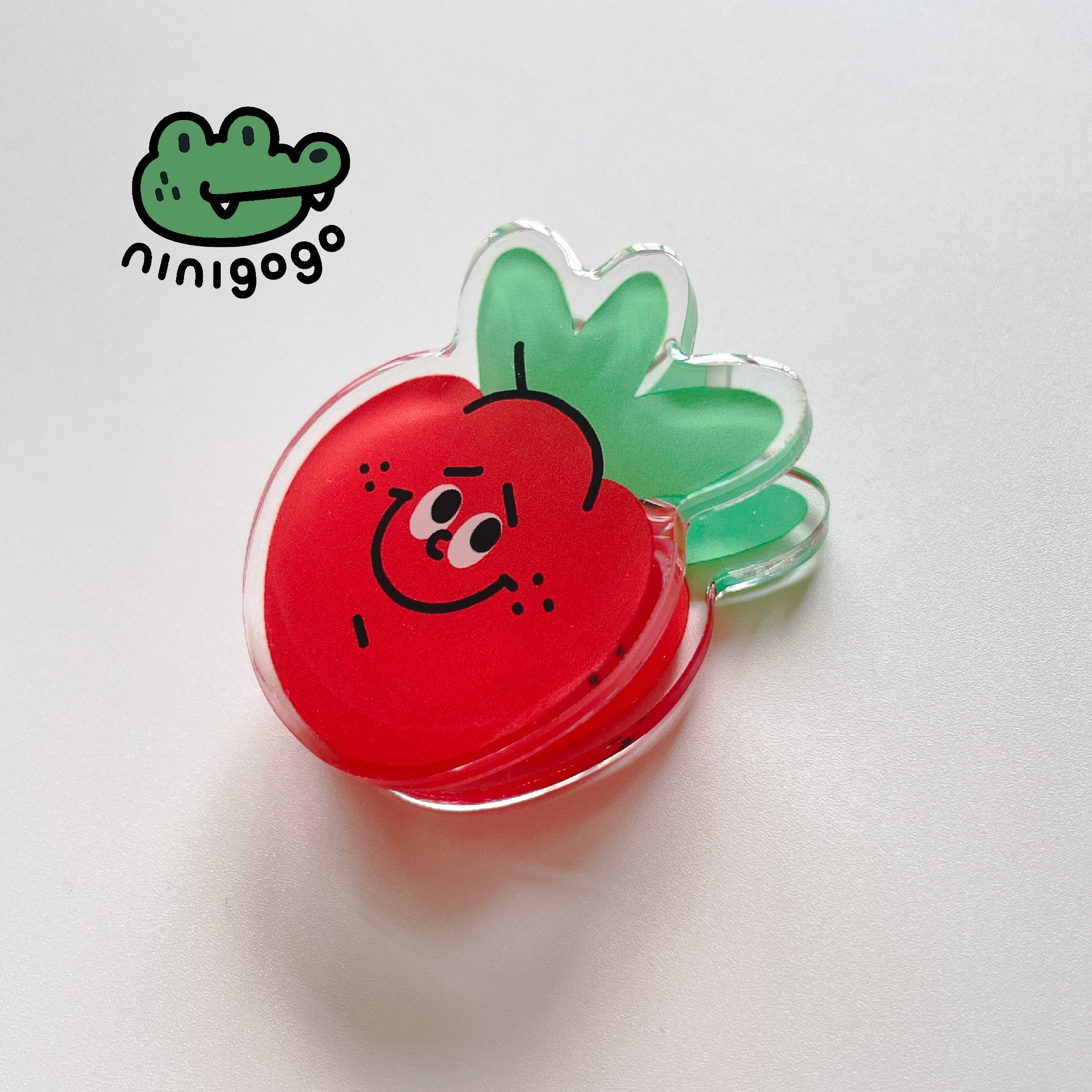 Strawberry Acrylic Binder Clip – LuLuFun Studio Cute Office Stationery