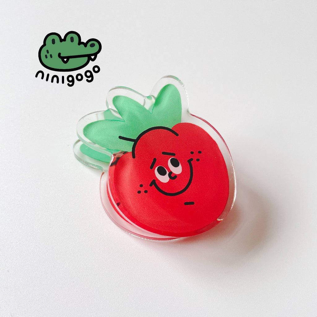 Strawberry Acrylic Binder Clip – LuLuFun Studio Cute Office Stationery