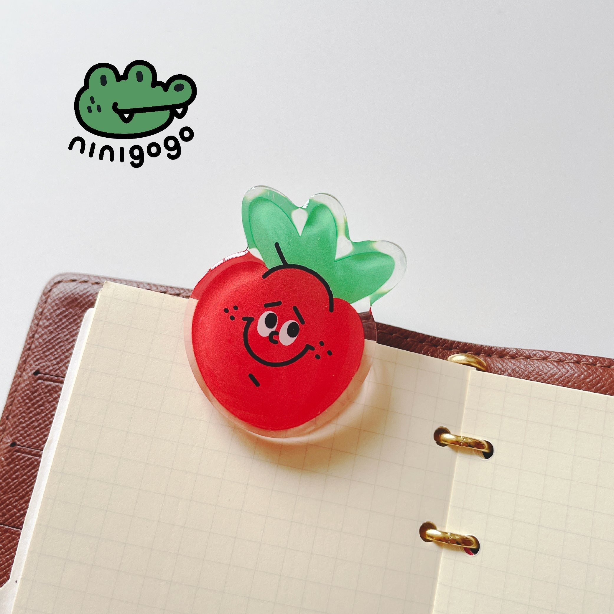 Strawberry Acrylic Binder Clip – LuLuFun Studio Cute Office Stationery