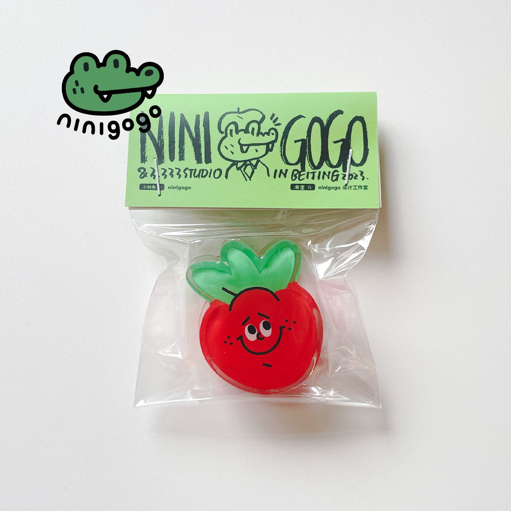 Strawberry Acrylic Binder Clip – LuLuFun Studio Cute Office Stationery