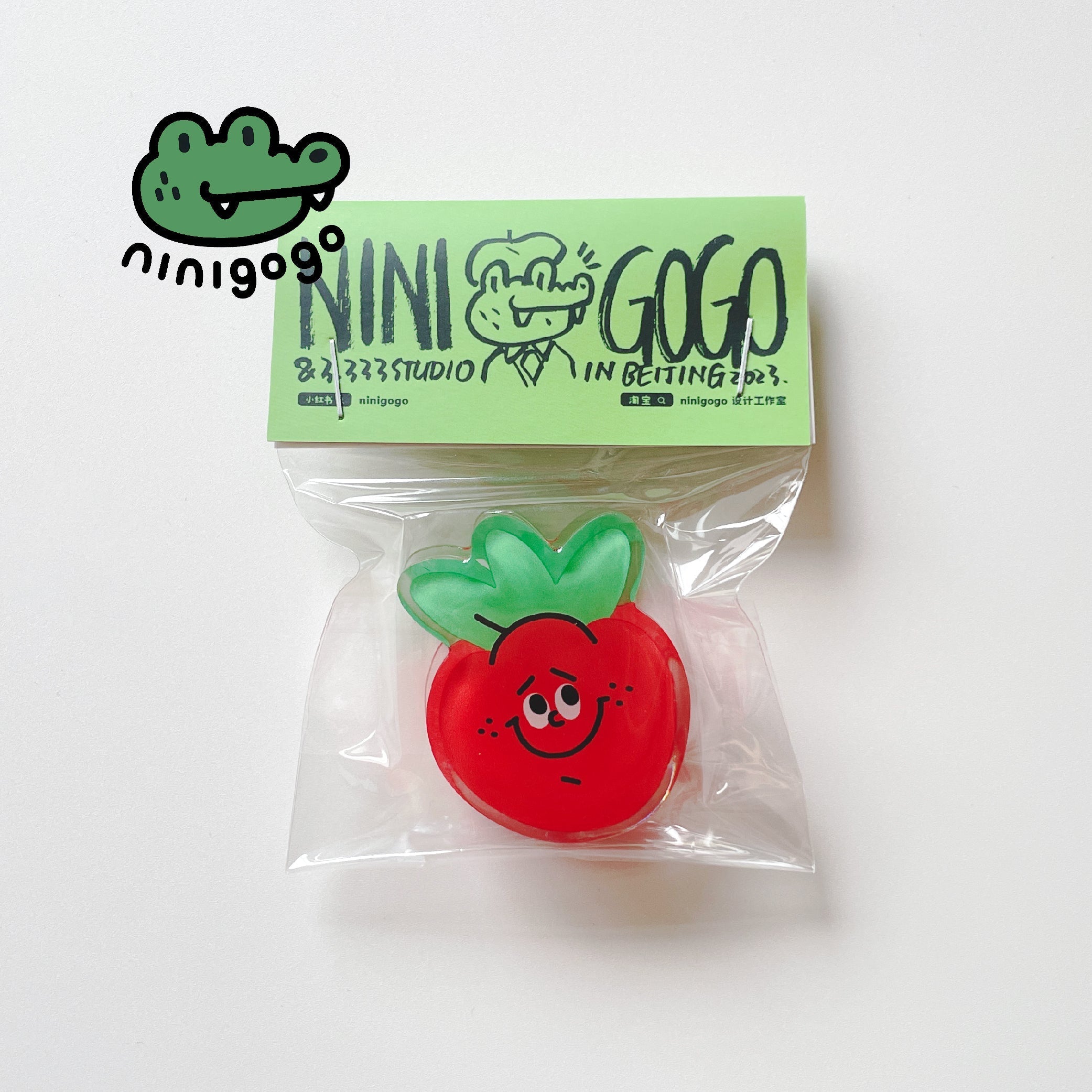 Strawberry Acrylic Binder Clip – LuLuFun Studio Cute Office Stationery