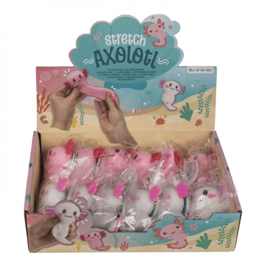 Snaps Stretchy Axolotl Fidget Toy – Quartz Sand Filled Sensory Toy