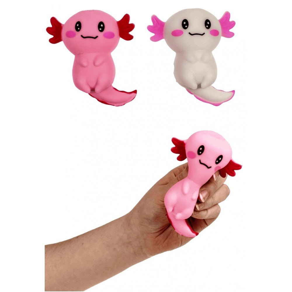 Snaps Stretchy Axolotl Fidget Toy – Quartz Sand Filled Sensory Toy
