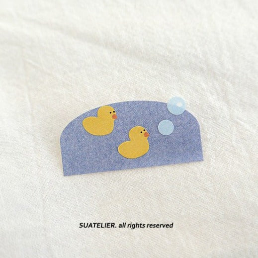 Suatelier Bath House Decorative Stickers for Journaling and Scrapbooking
