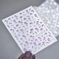 LuLuFun Studio Summer Palm Tree Nail Deco Stickers - Ultra-Thin Nail Art