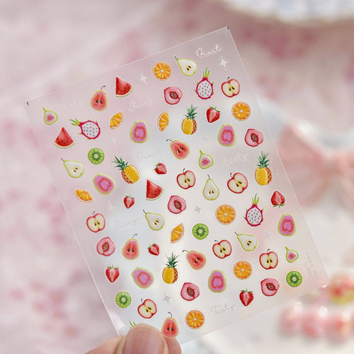 LuLuFun Studio Fruit Party Nail Art Stickers – DIY Manicure Decals