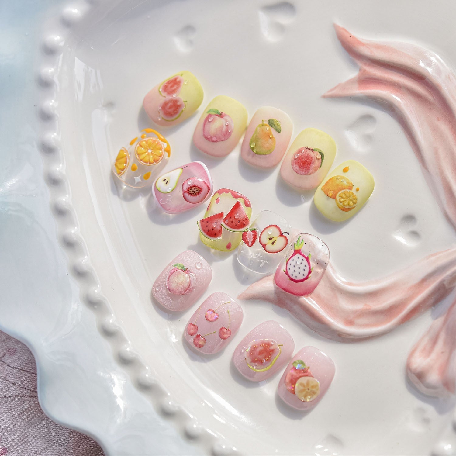 LuLuFun Studio Fruit Party Nail Art Stickers – DIY Manicure Decals