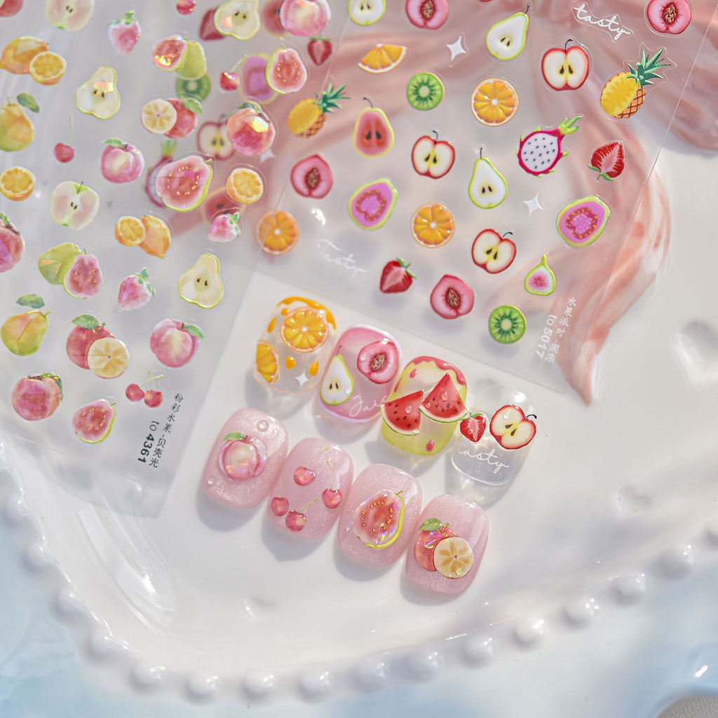 LuLuFun Studio Fruit Party Nail Art Stickers – DIY Manicure Decals