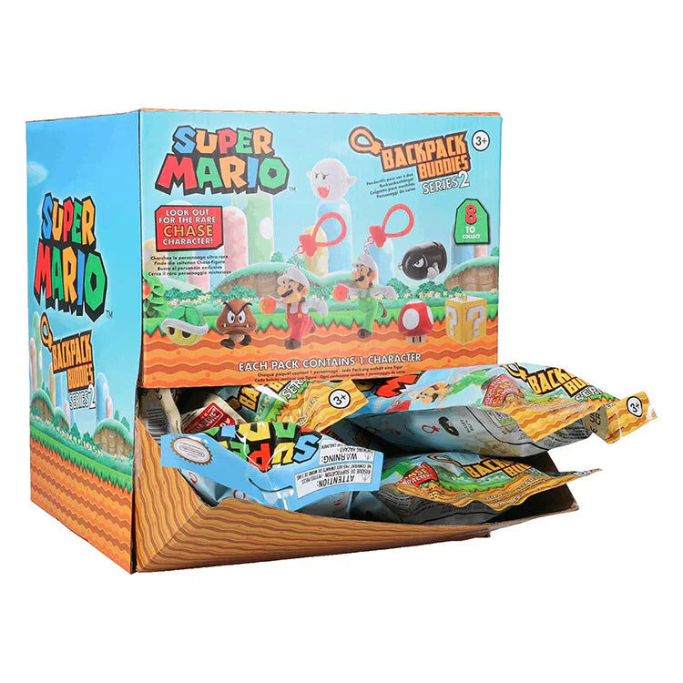 Super Mario Series 2 Backpack Buddies Mystery Bag Collectible Charm