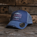 Uggly and Co Purple Surf Diamond Trucker Hat – Distressed Mesh Cap