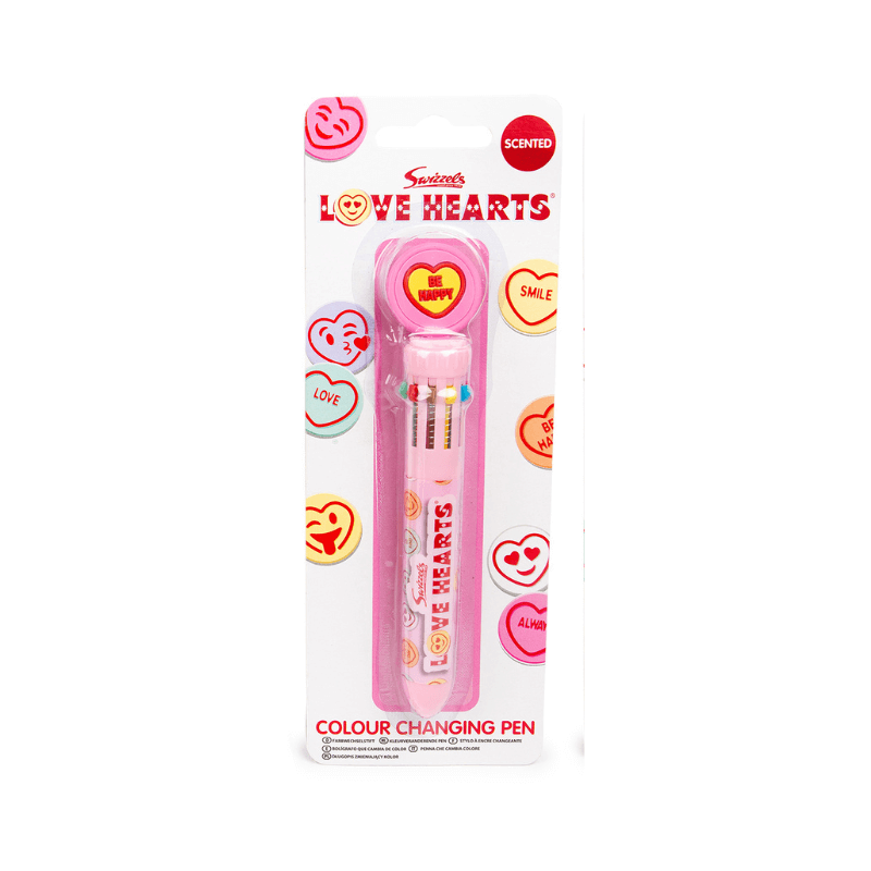 Swizzels Love Hearts Scented 10 Colour Multi-Color Novelty Pen