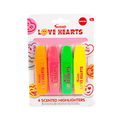 Swizzels Love Hearts Scented Highlighters – 4 Pack Stationery Set