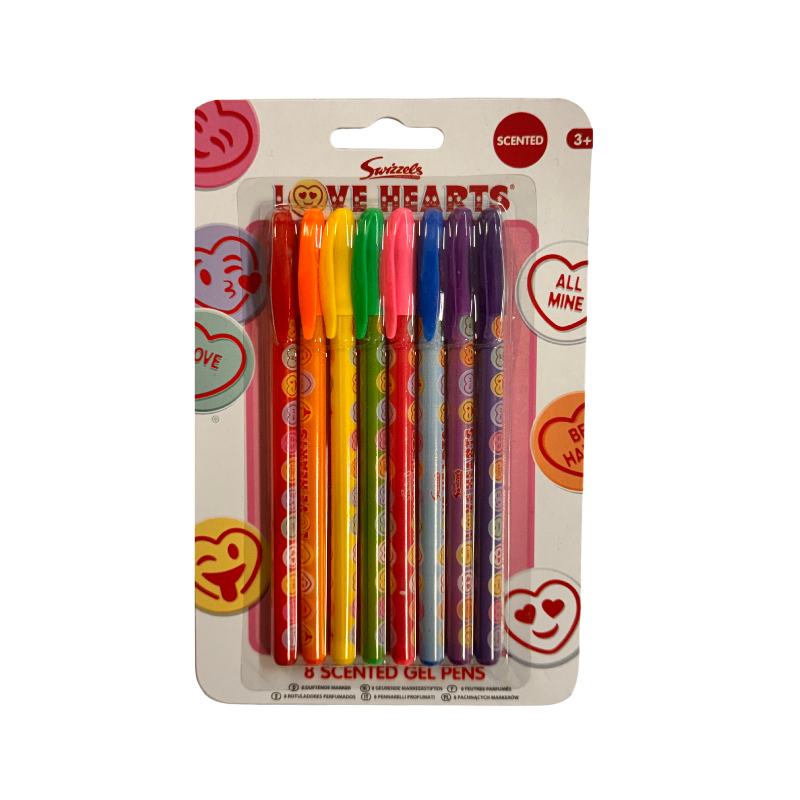 Swizzels Fizzers Scented Gel Pens – 8 Pack Fruity Stationery Set