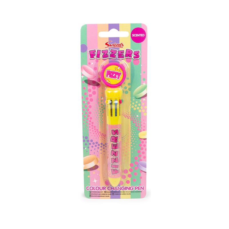 Swizzels Fizzers Scented 10 Colour Pen – Multi-Color Novelty Stationery