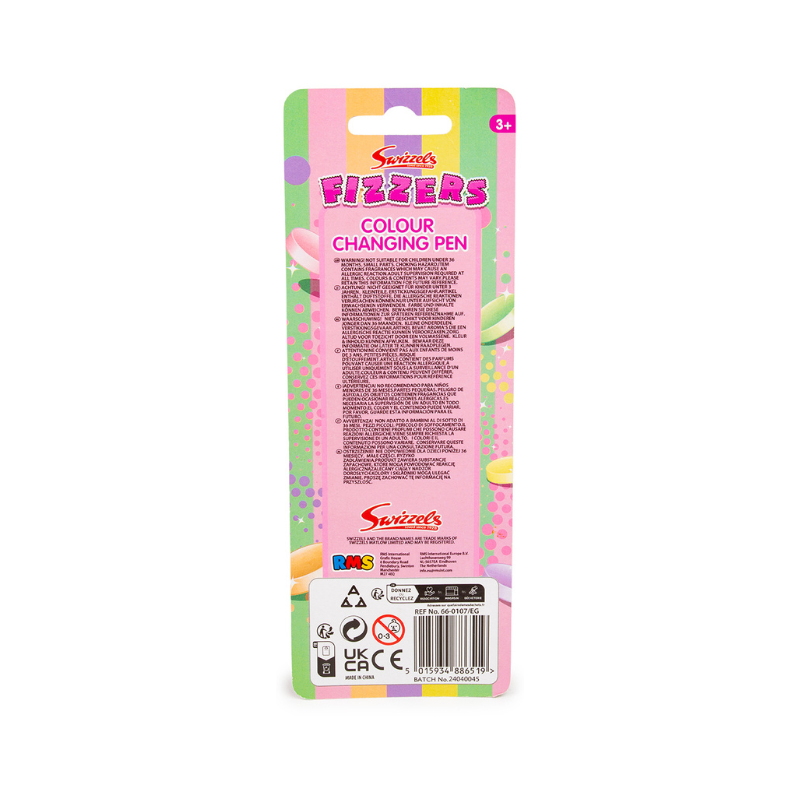 Swizzels Fizzers Scented 10 Colour Pen – Multi-Color Novelty Stationery