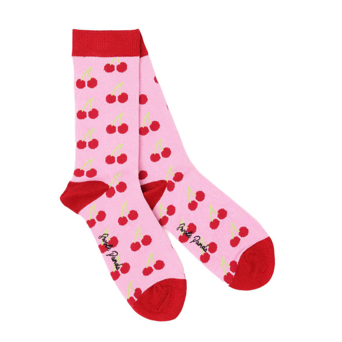 Swole Panda Cherry Bamboo Socks – Soft and Sustainable Patterned Socks