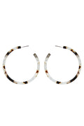 Tatum Tortoiseshell Hoop Earrings