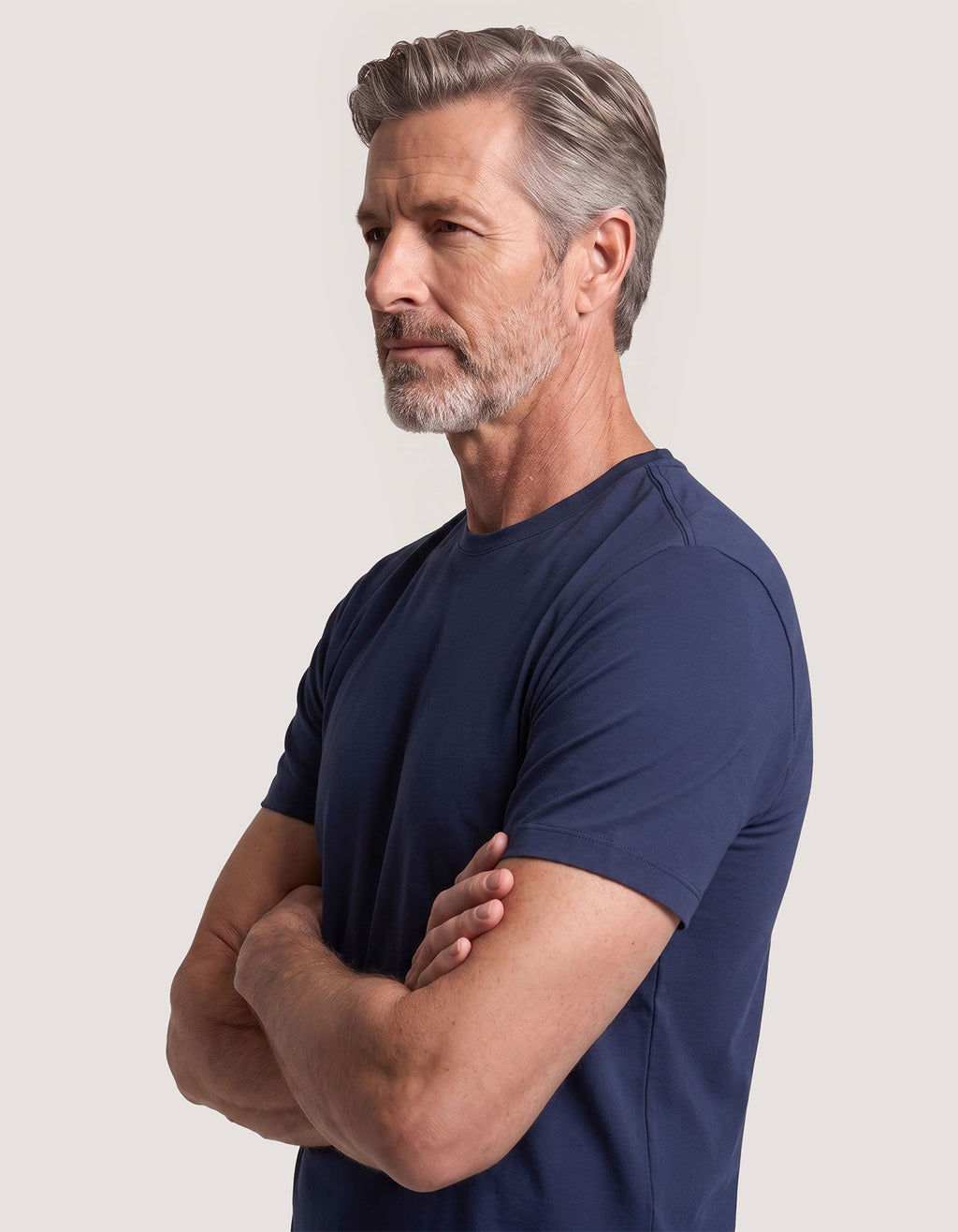 Pure Supima Cotton Tee - Navy