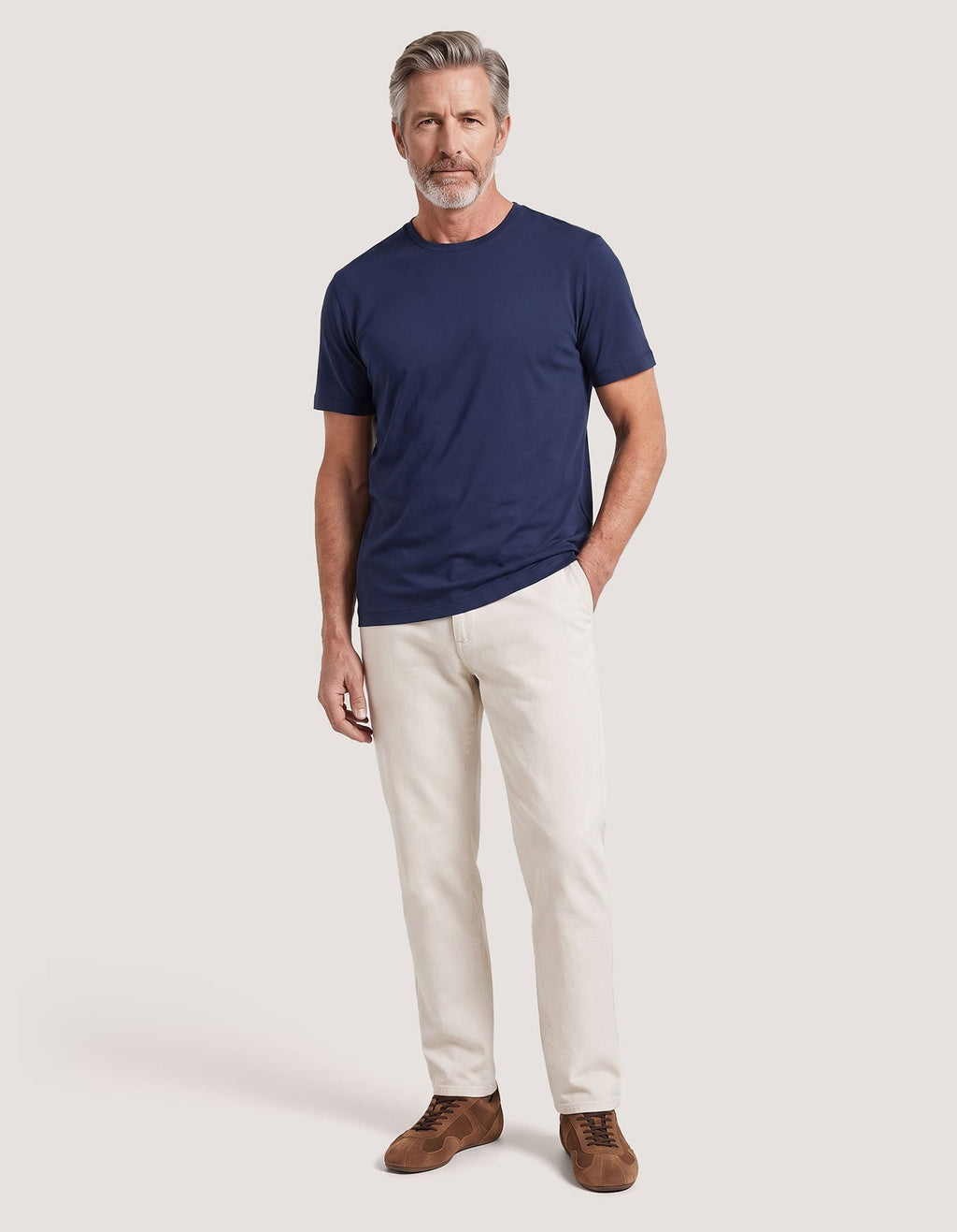 Pure Supima Cotton Tee - Navy