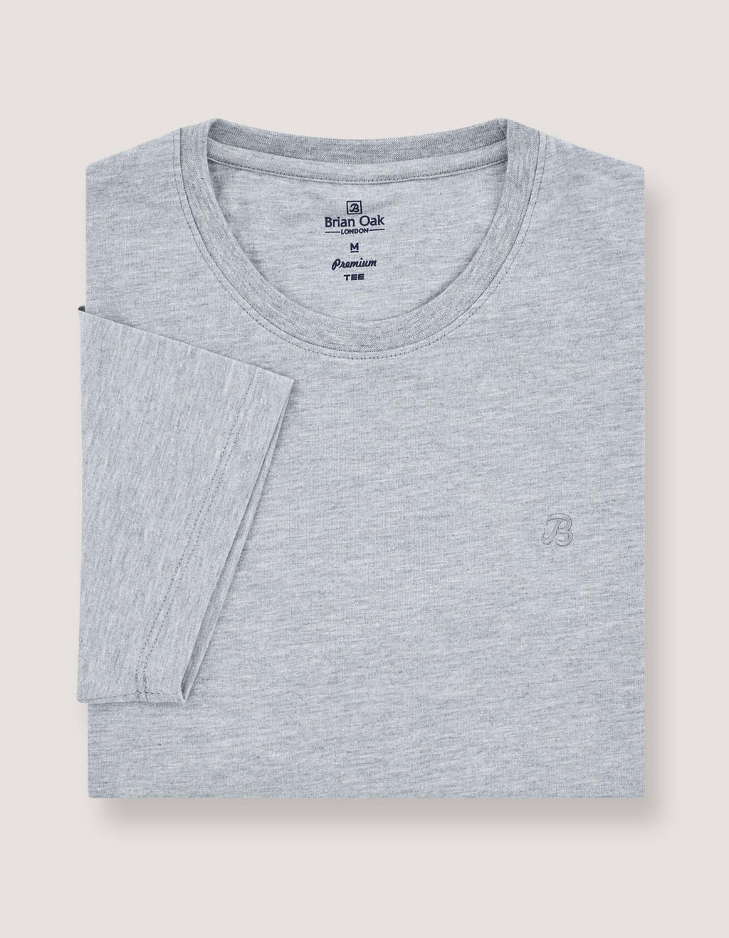 Heather Grey Premium Cotton Tee