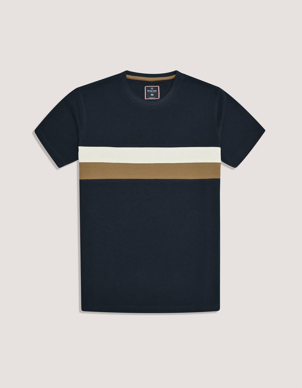 Navy Contrast Stripe T-Shirt