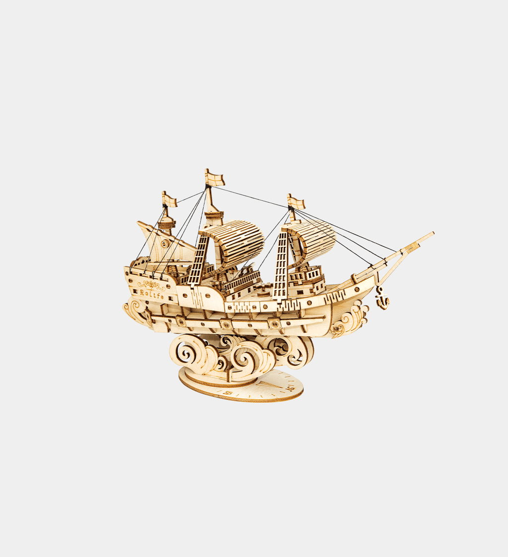 Snaps Sailing Ship TG305 3D Wooden Puzzle – 176 Piece DIY Model Kit