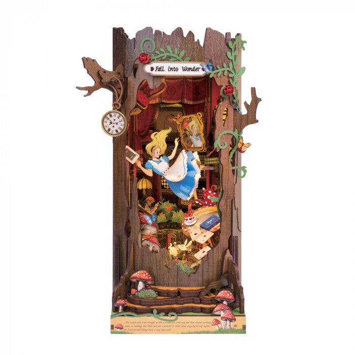 Rolife Fall into Wonderland DIY Book Nook Shelf Insert Kit by Snaps