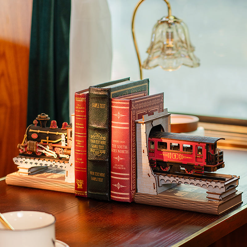 Rolife Century Train DIY Book Nook Kit – 3D Wooden Steam Train Puzzle