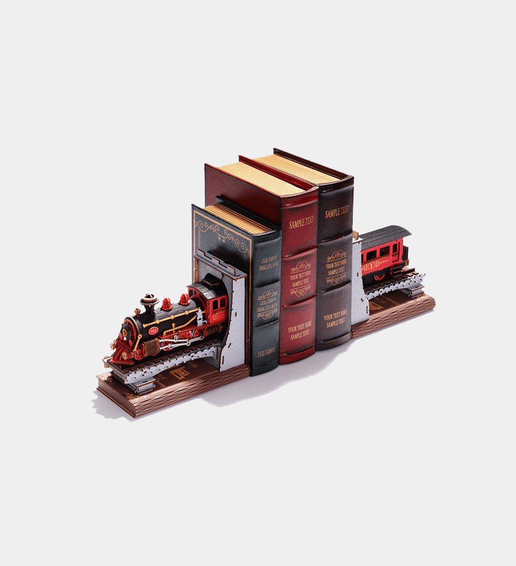 Rolife Century Train DIY Book Nook Kit – 3D Wooden Steam Train Puzzle