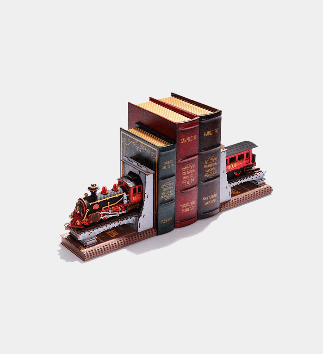 Rolife Century Train DIY Book Nook Kit – 3D Wooden Steam Train Puzzle