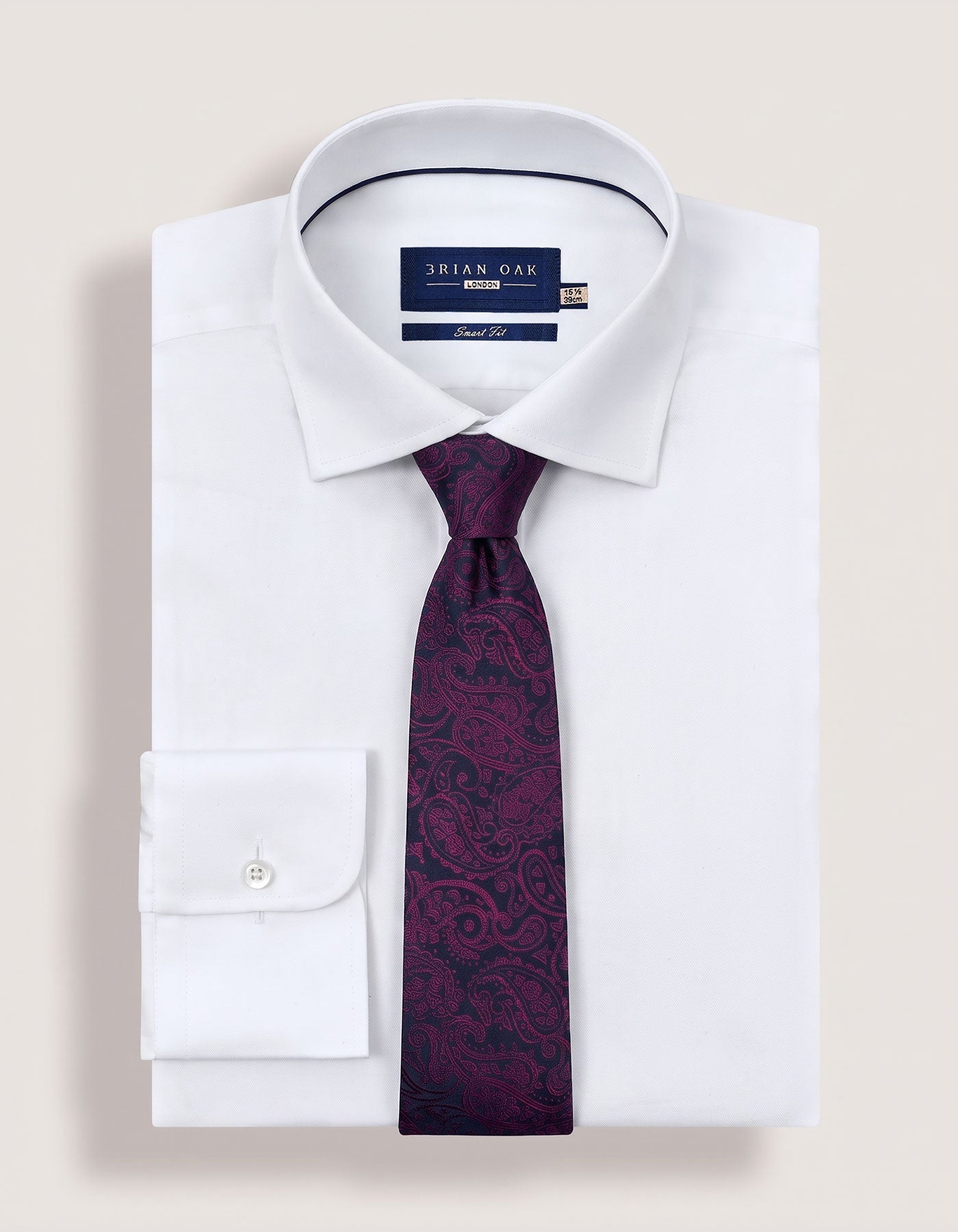 Maroon Paisley Premium Silk Tie
