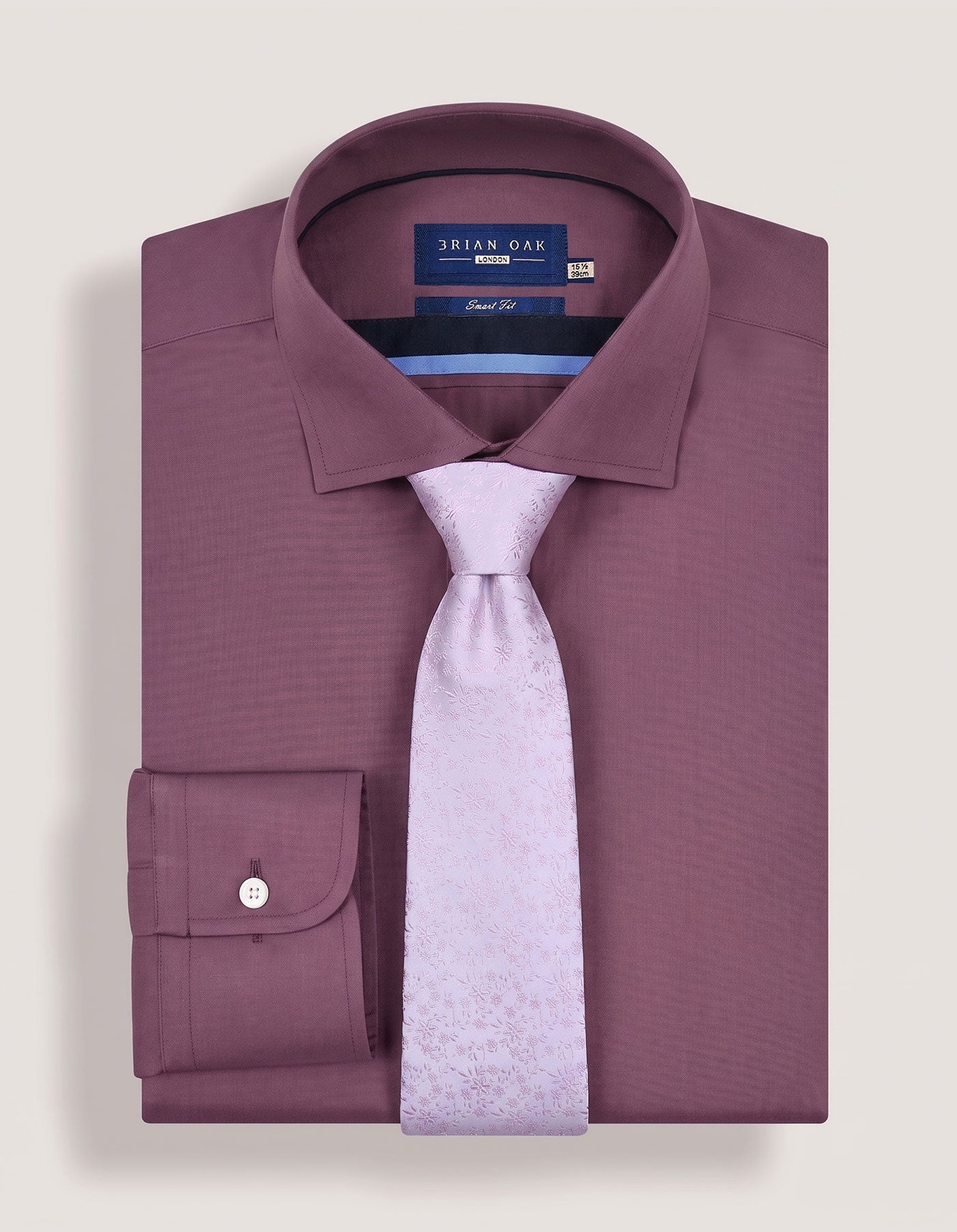 Men’s Baby Pink Floral Silk Tie