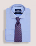 Maroon and Blue Floral Tie