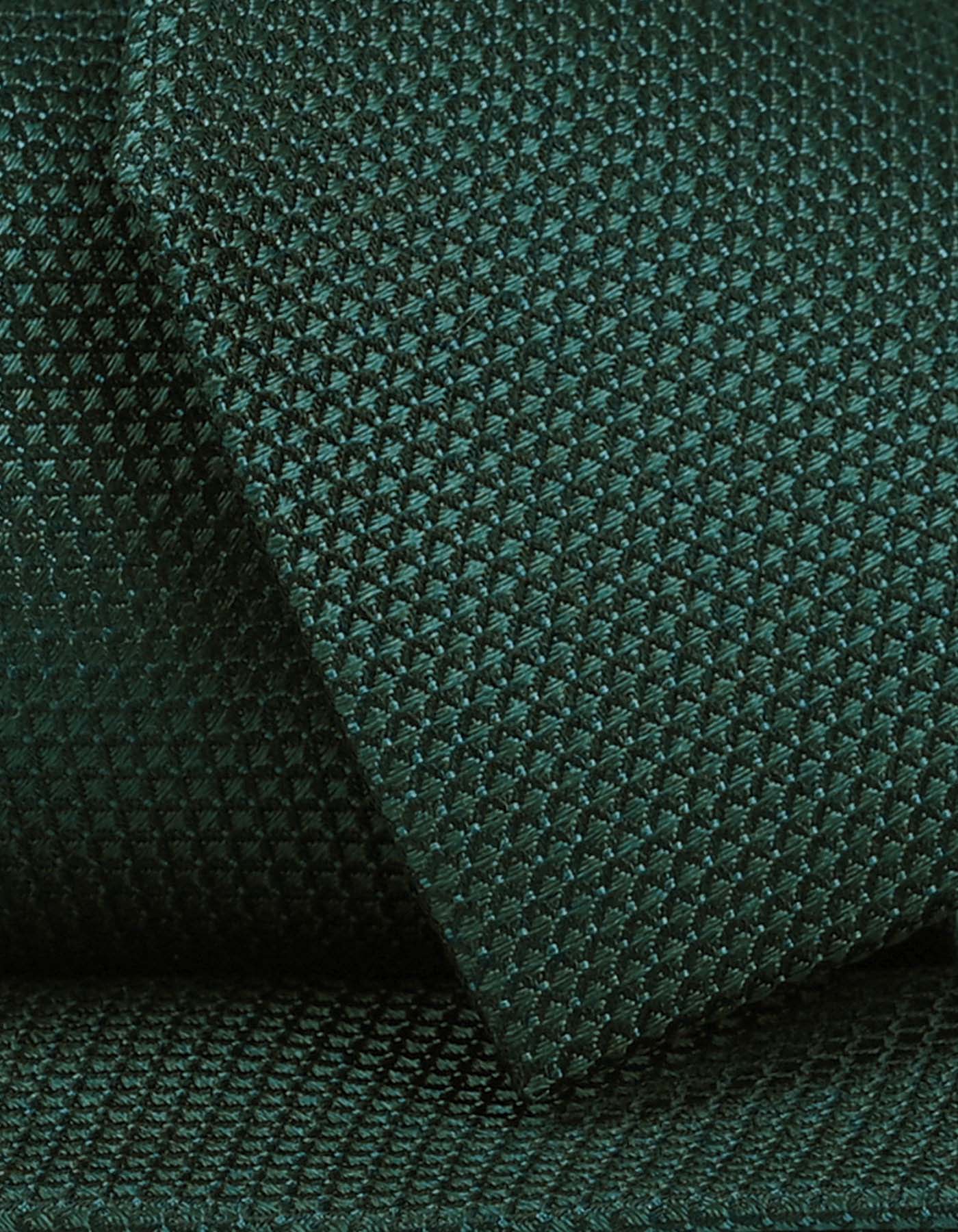 Textured Silk Tie – Forest Green