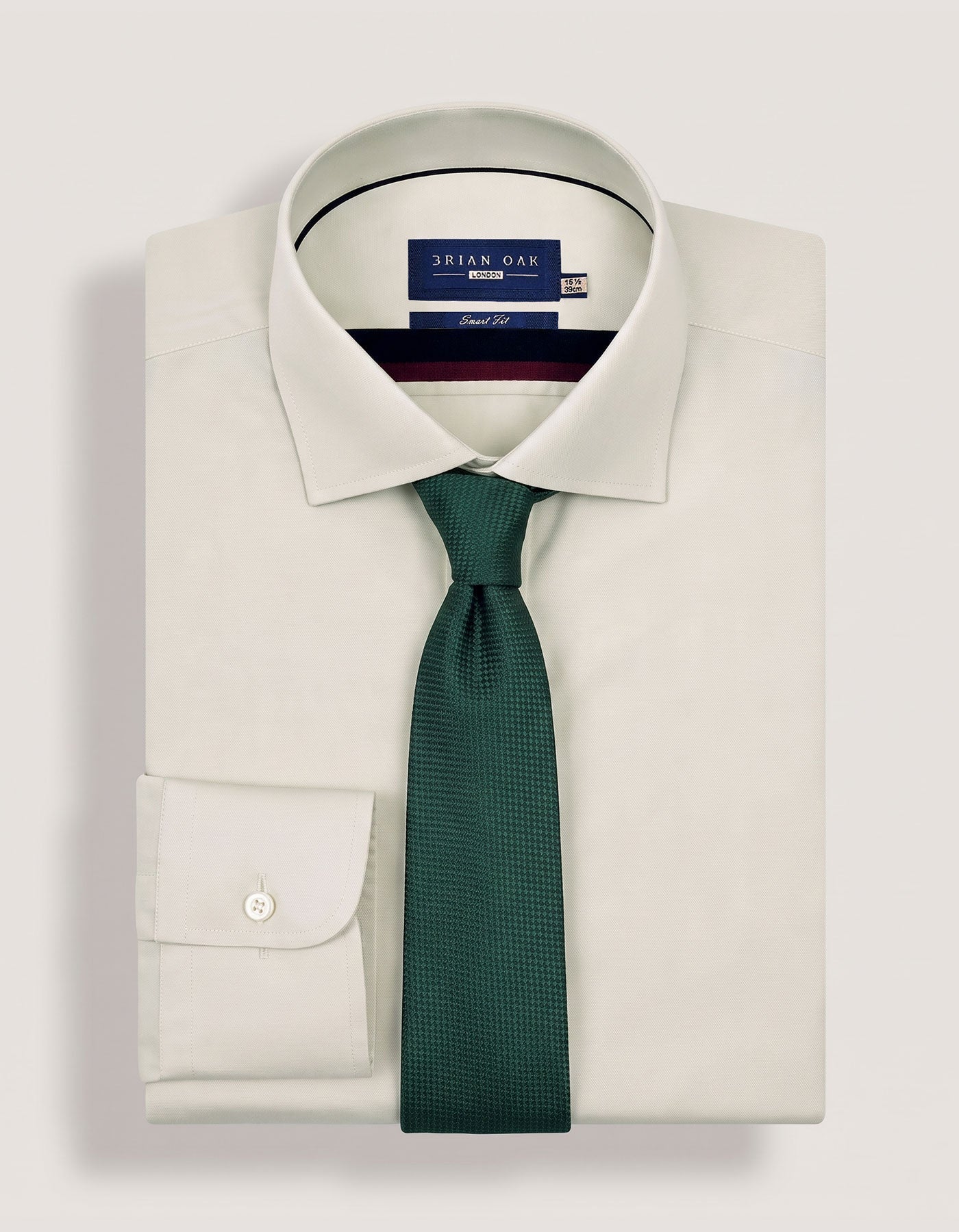 Hunter Green Self Print Silk Tie