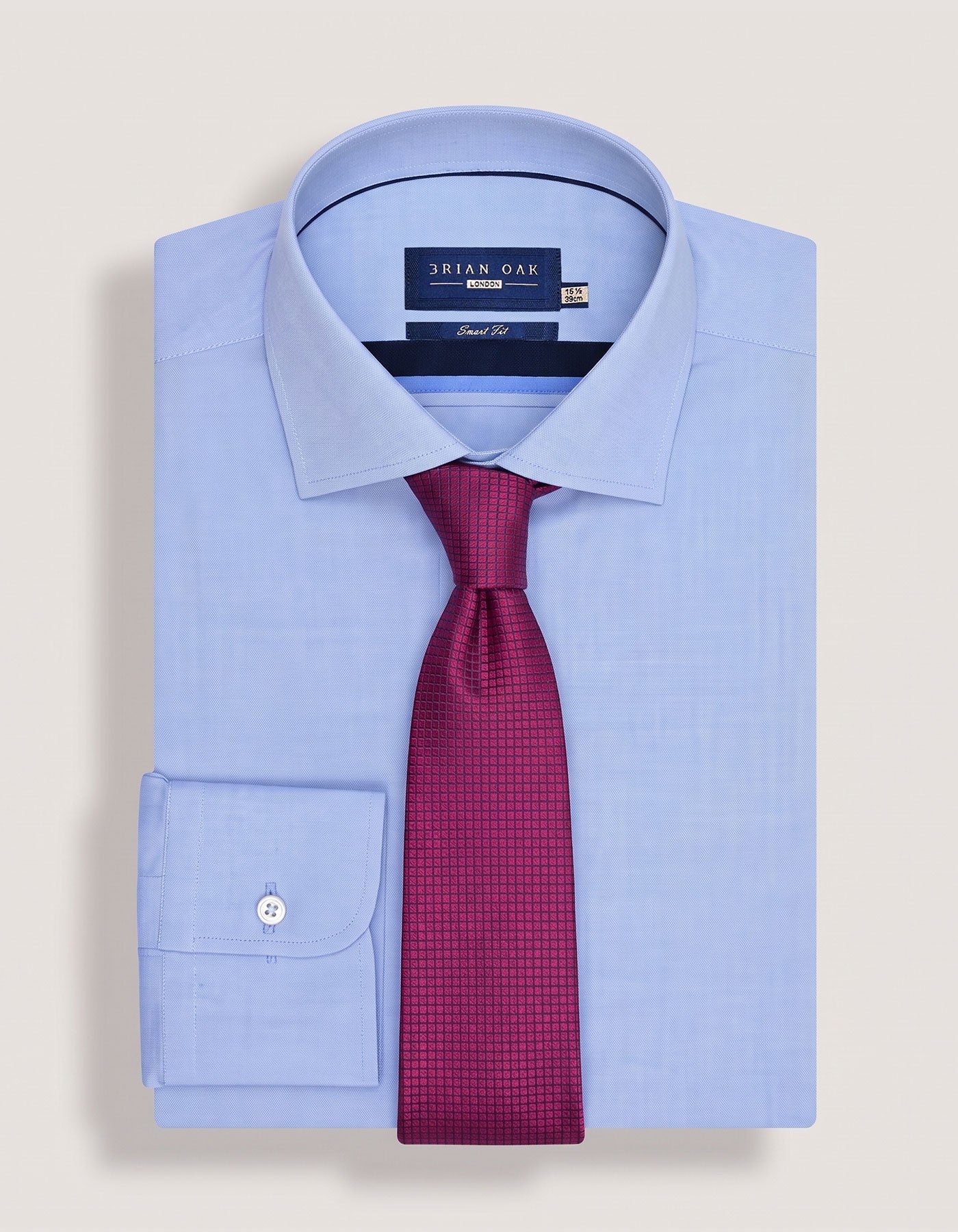 Shiny Red Checkered Silk Tie