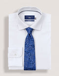 Marine Blue Paisley Silk Tie