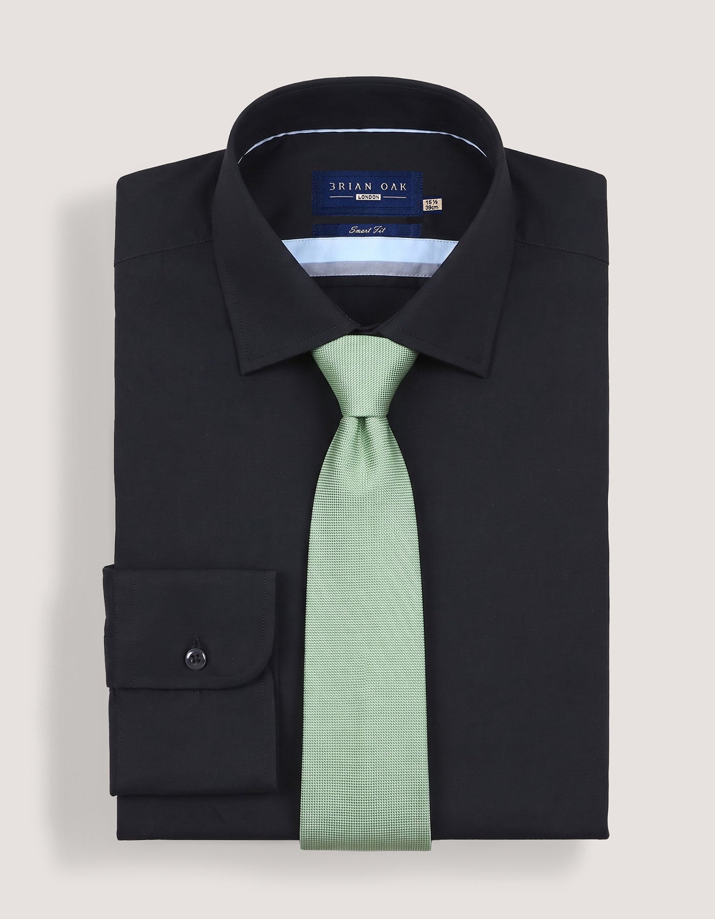 Mint Green Self Print Silk Tie