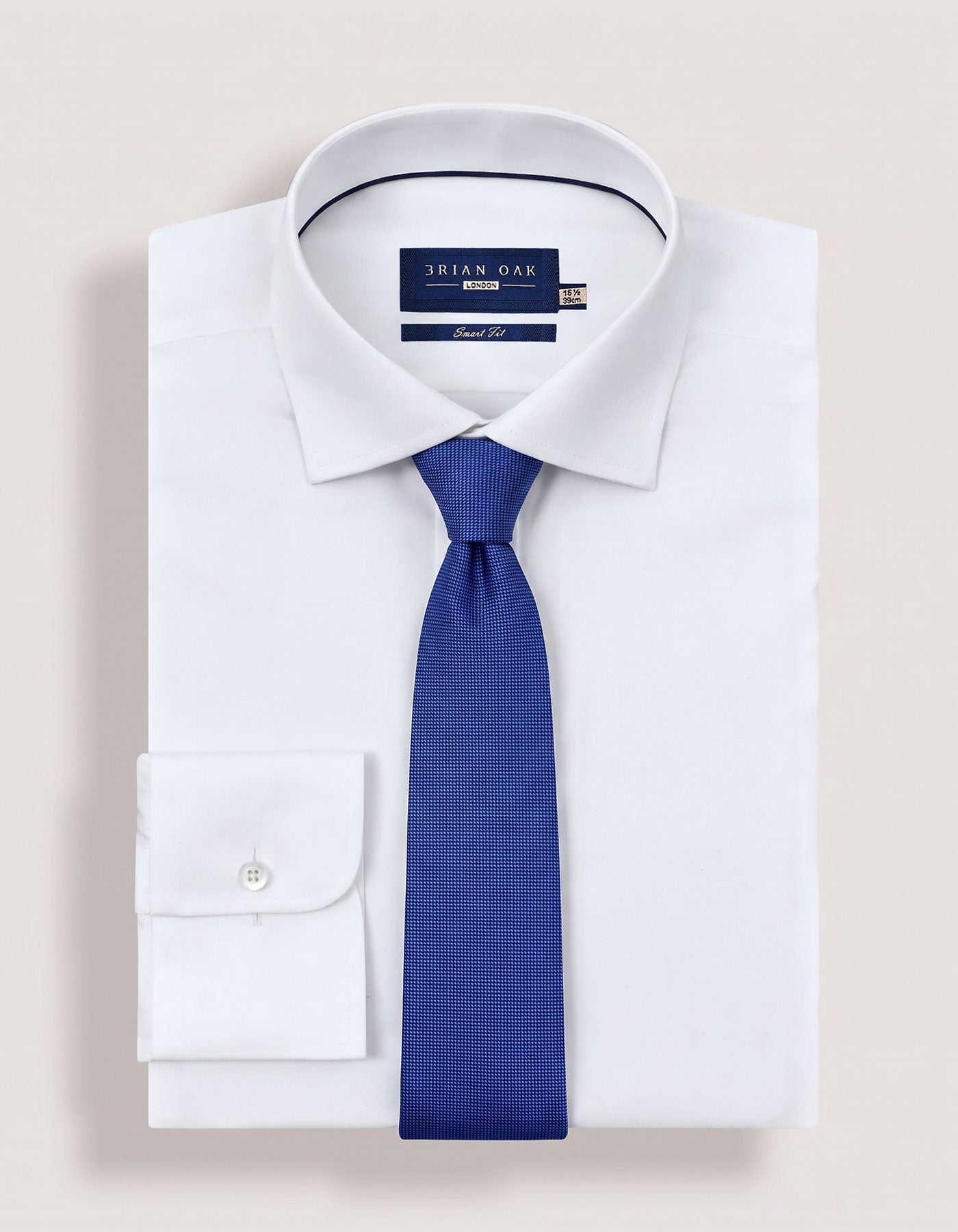 Royal Blue Self Printed Silk Tie