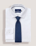 Sky Blue Dotted Microfiber Tie