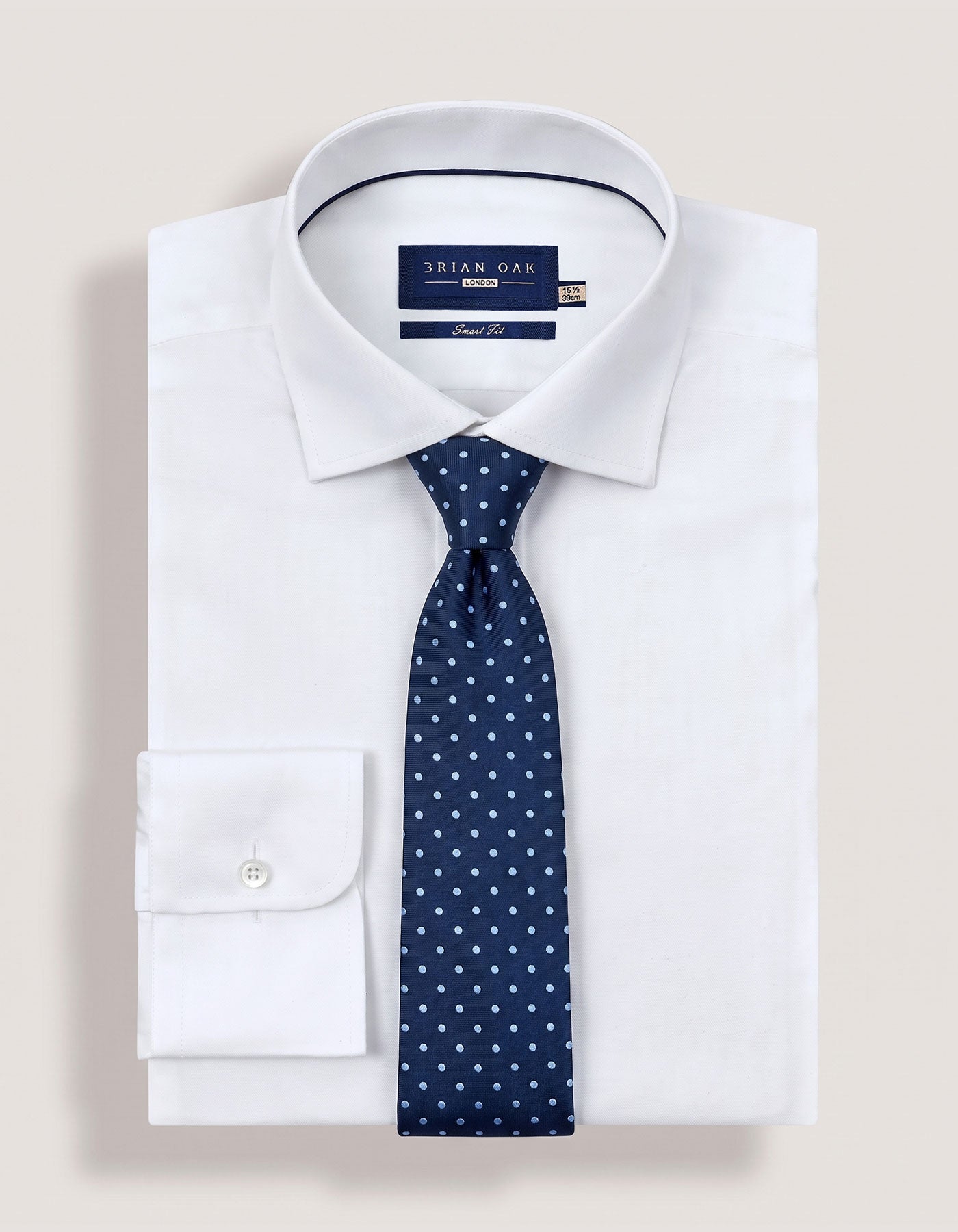 Sky Blue Dotted Microfiber Tie