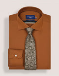 Bronze Paisley Silk Tie