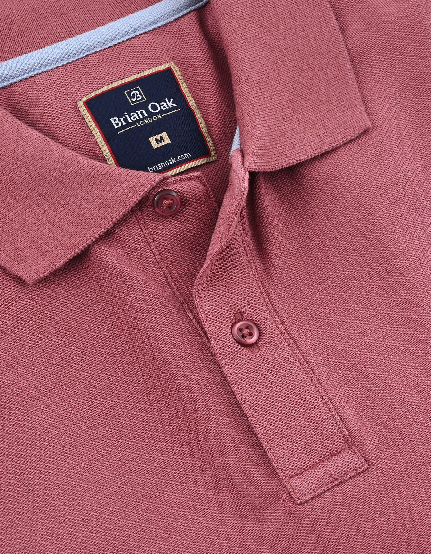 Pink  Regular Fit Cotton Polo Shirt