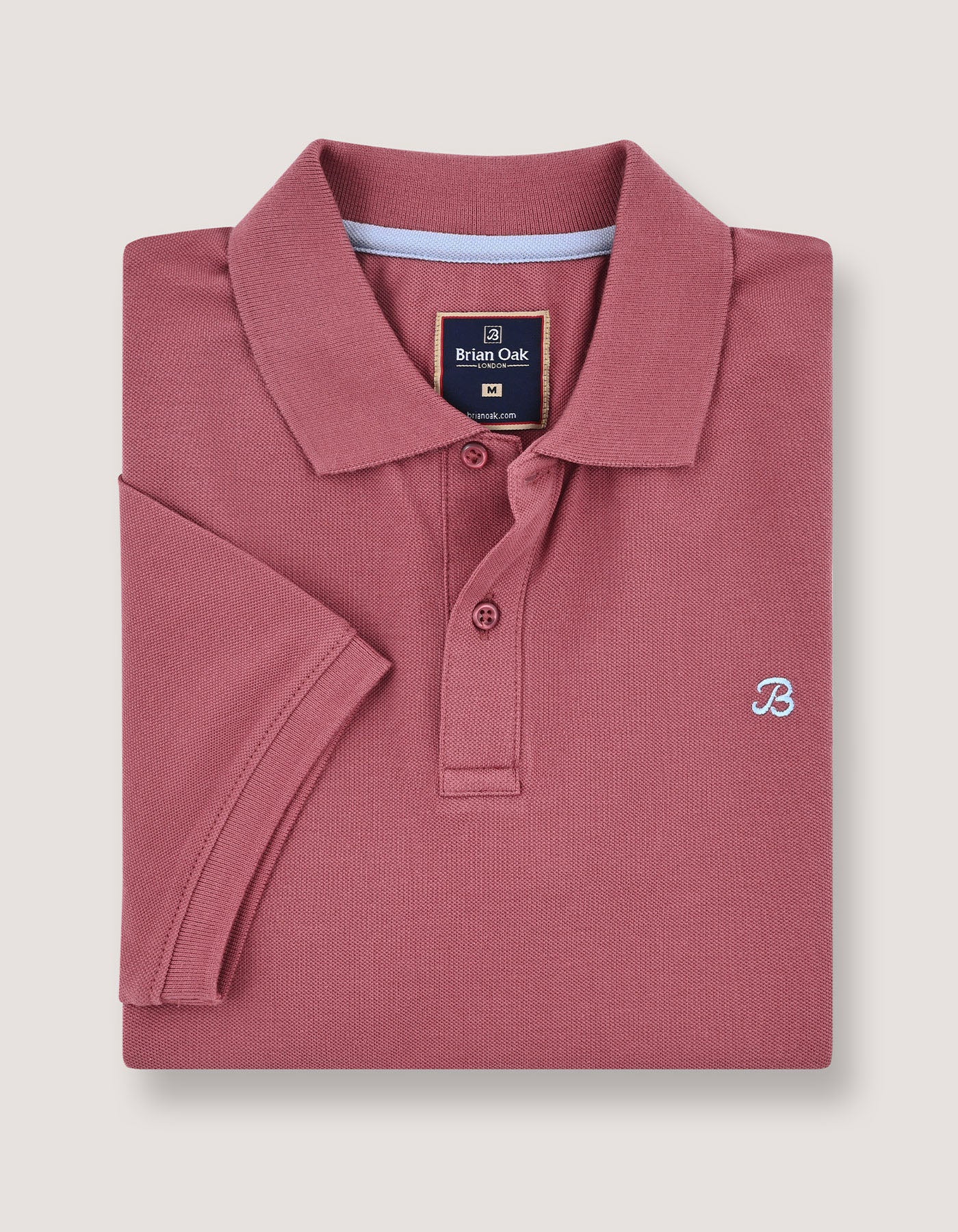 Pink  Regular Fit Cotton Polo Shirt