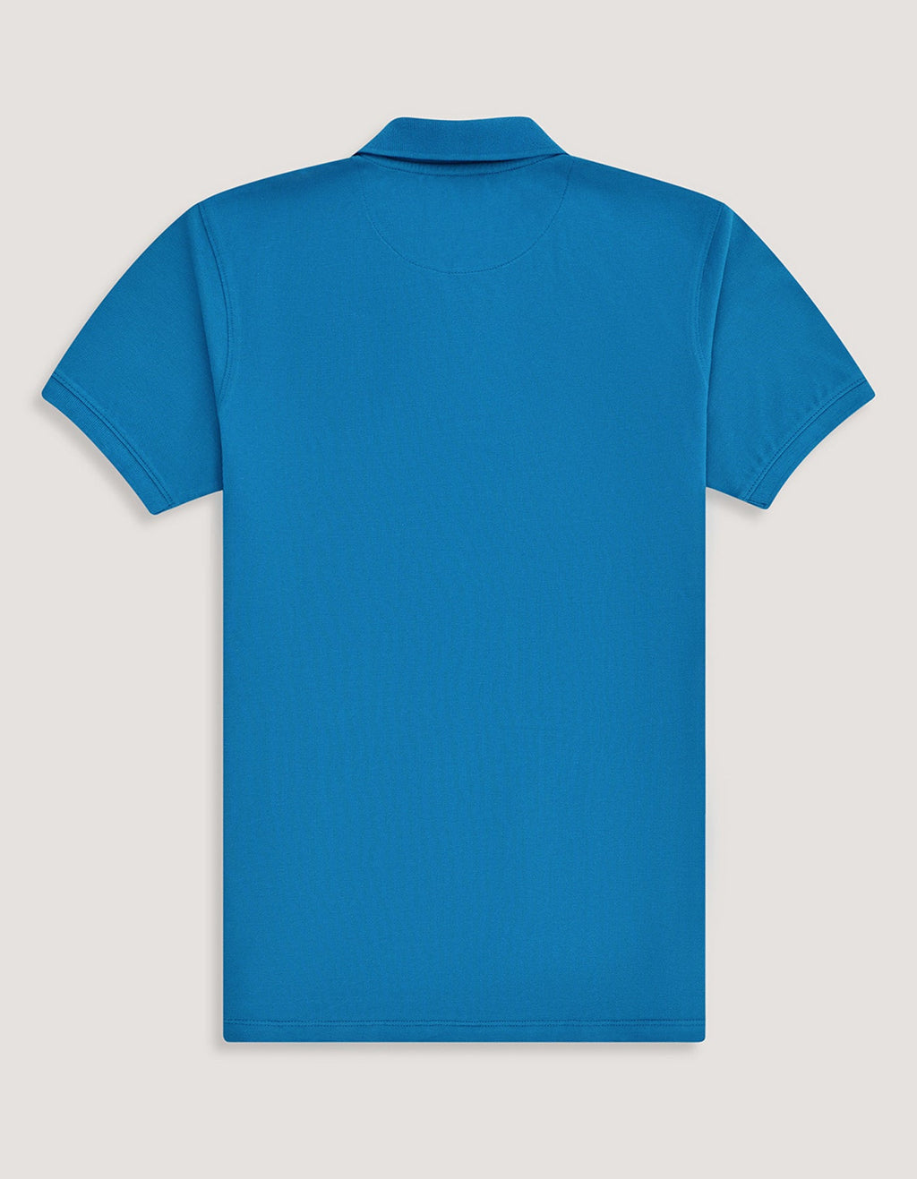 Turquoise Regular Fit Cotton Polo Shirt